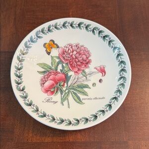 Peony Paconia Officinalis Botanical Roy Kirkham Made in England Saucer